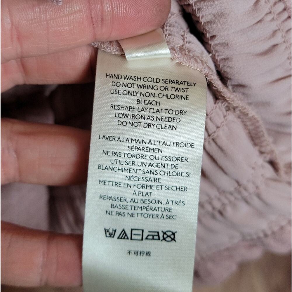 NWT Anthropologie Smocked Cami in Rose, Sz L - Picture 8 of 12